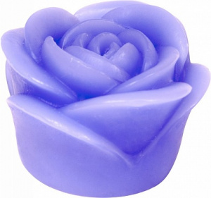 Свеча Цветок РОЗА FL090 1LED фиолетовый