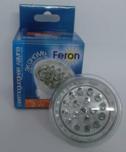 Лампа с/д FERON JCDR MR16 G5.3  2W зеленая 